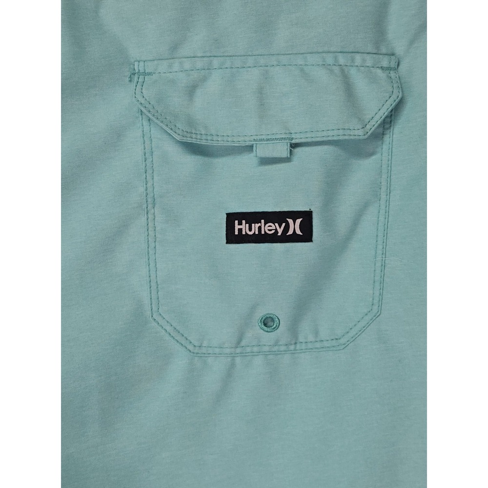 Hurley Board Shorts Mens 30 Turquoise Swim Surf Beach NWT $40 - Picture 8 of 11